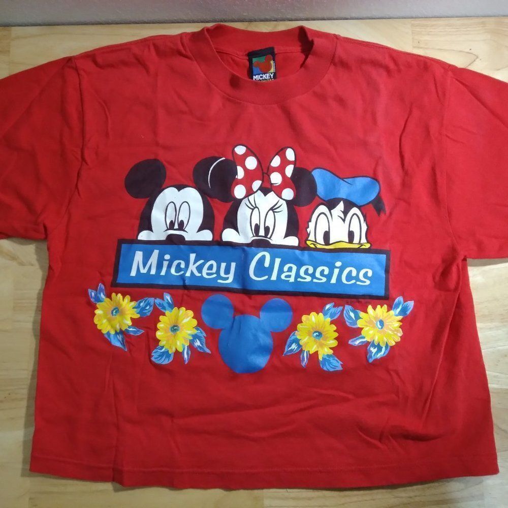 Vintage Mickey Unlimited Mickey Classics Cropped T-Shirt